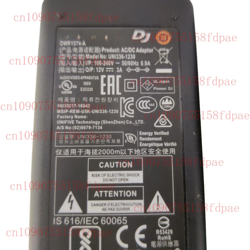 95%NEW FOR Pioneer DDJ-800 DDJ-1000SRT DDJ-FLX10 SR2 DJ Controller AC Adapter Power Supply