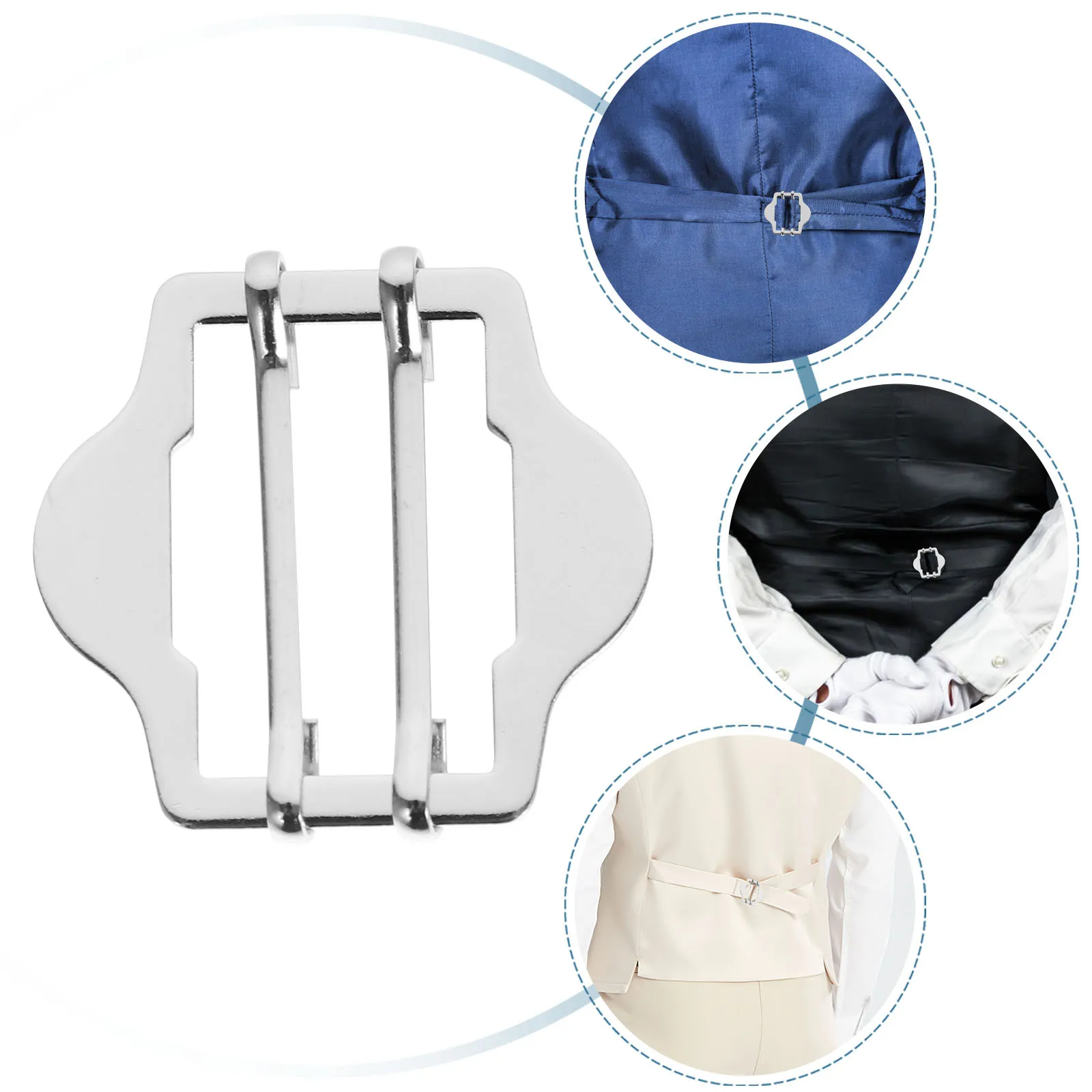 10 قطعة سترة البدلة أبازيم معدنية نحاسية قابلة للتعديل لأحزمة الخصر سترة جاكيتات الملابس أزرار الملابس المعدنية