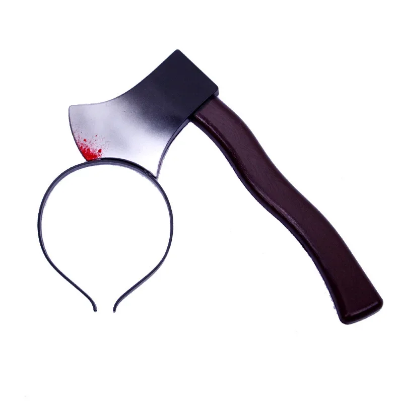 

Halloween Horror Props Blood Fake Ax Saws Knife Headband for Halloween Party Masquerade Mischief Props Decoration Supplies