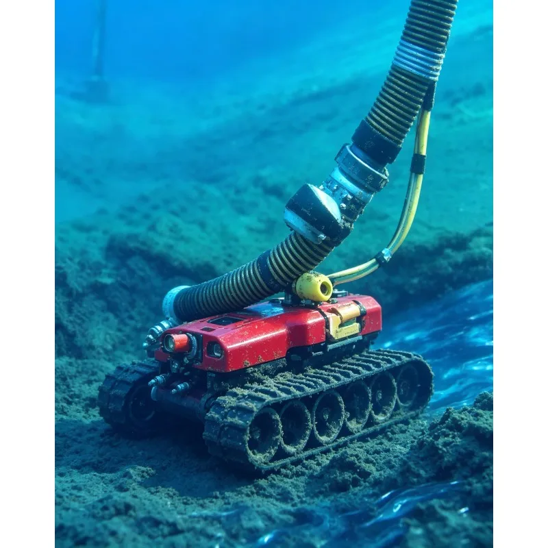 Crawler Sludge Cleaning Robot and Sediment Cleaning System, API Supported Underwater Dredging Robot for Urban Drainage Pipeline