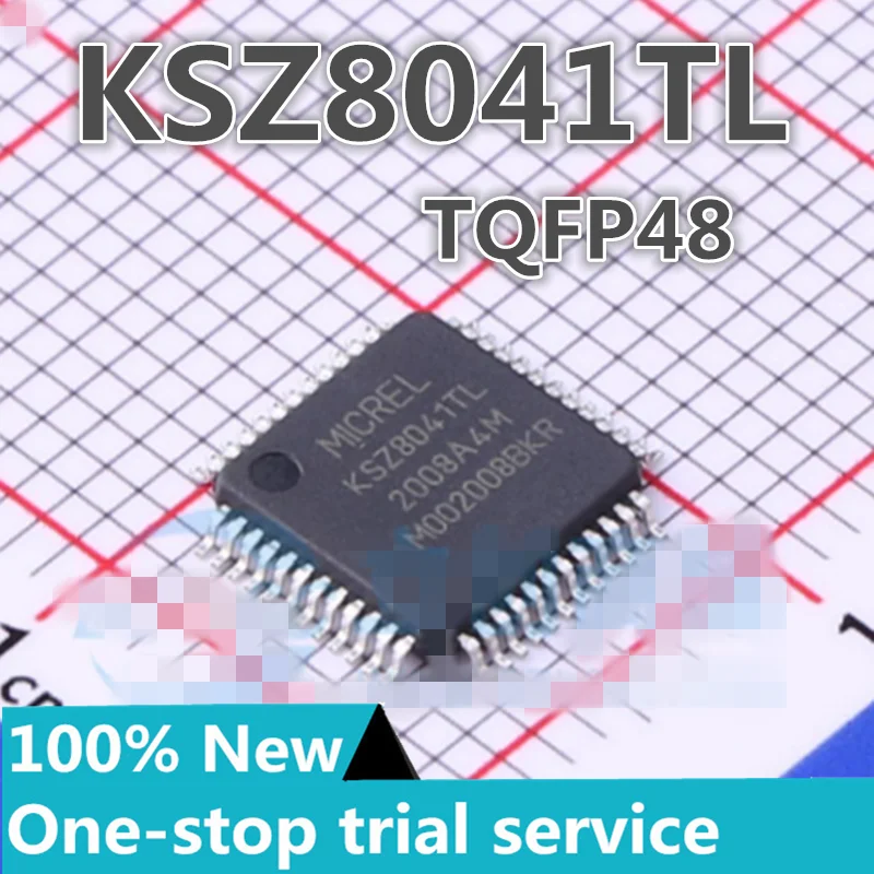 2-50PCS KSZ8041TL KSZ8041TLI   TQFP48 MICROCHIP new original  stock Ethernet transceiver chip PHY transceiver
