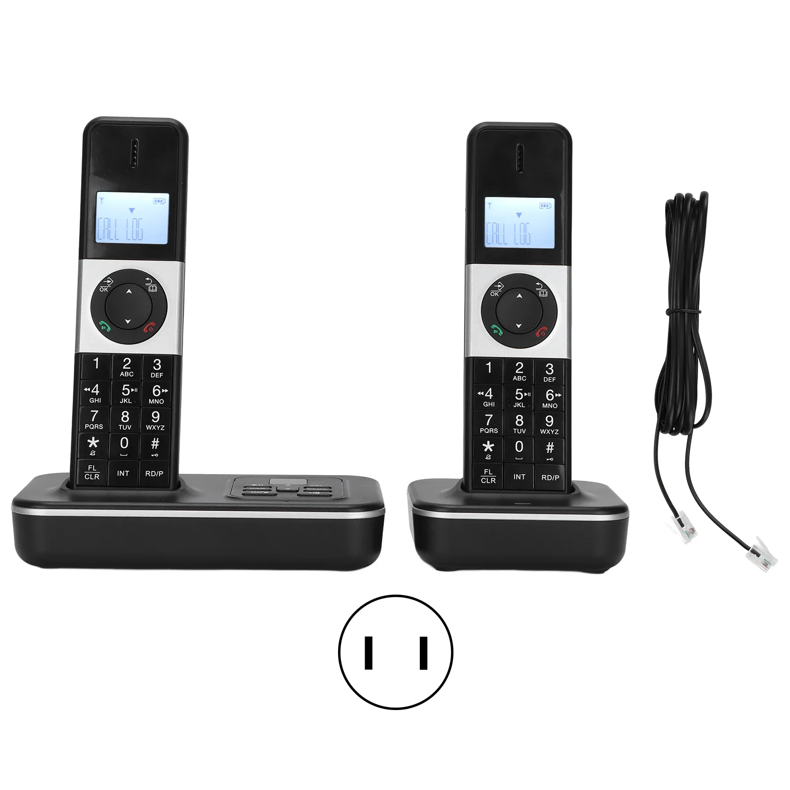 Digital Cordless Handy Phone for Business Office Home Recording Message Telephone 100-240V