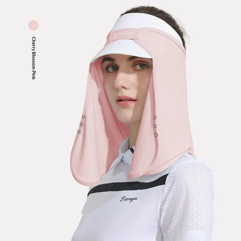 Atmungsaktiver UV-Schutz-Sonnenhut mit abnehmbarem Gesichts- und Nackenschutz für Outdoor-Aktivitäten wie Wandern und Angeln im Sommer. – Detail 11