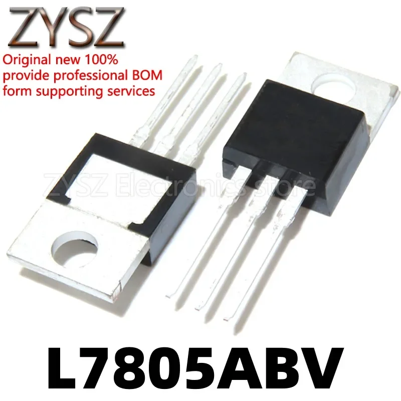 5PCS L7805ABV L7805 5V TO220 triode regulator chip industrial grade