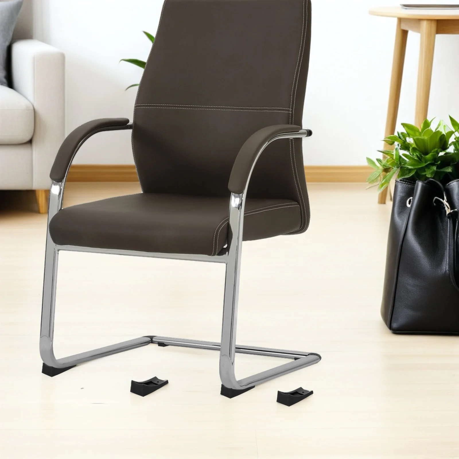 

8Pcs Chair Tube Floor Pads Extended Life Anti Skid Sled Chair Leg Guards for Reception Desks Office Furniture Protection