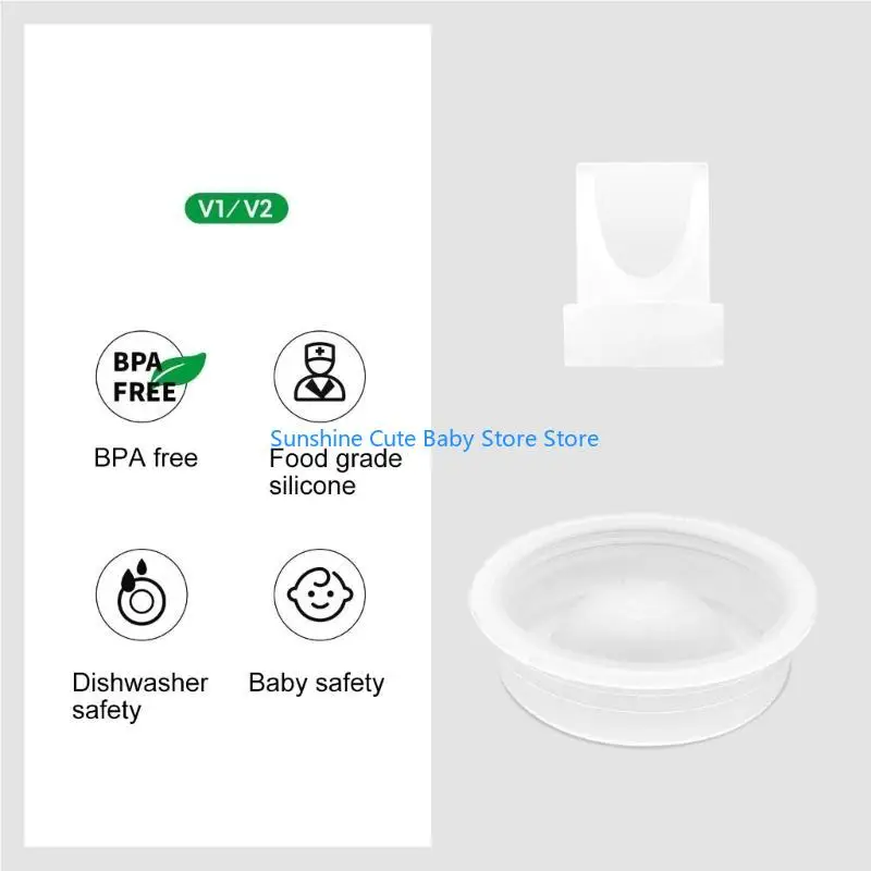 

C5AF Breast Pumps Maintenance Set Silicone Duckbill Valves & Silicone Diaphragm set Leak proof Component for V1/V2