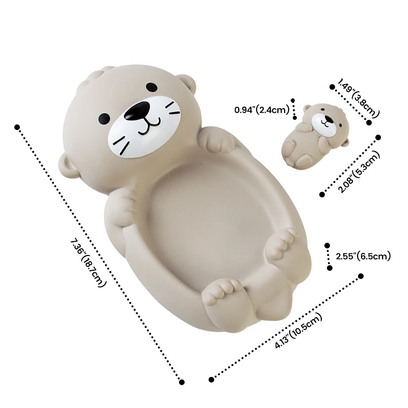 4 ชิ้นของเล่นเด็กของเล่นอาบน้ําสัตว์ Otter ของเล่นน้ําของเล่นเด็กของเล่นเด็ก Comfort ชุดของเล่นลอยน้ําของเล่น