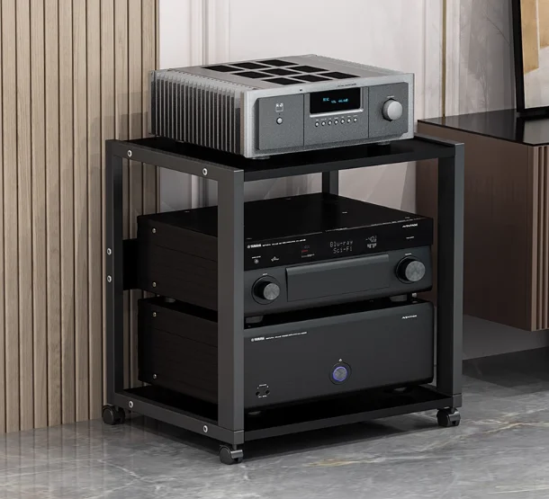 YH/Amplifier rack, multi-layer home-use adjustable spacing mobile tube amplifier stand, HIFI cabinet, speaker stand