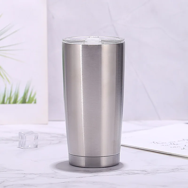 20oz Tumbler with Lid , Stainless Steel Vacuum Insulated Coffee Tumbler Cup, Double Wall Powder Coated Travel Mug