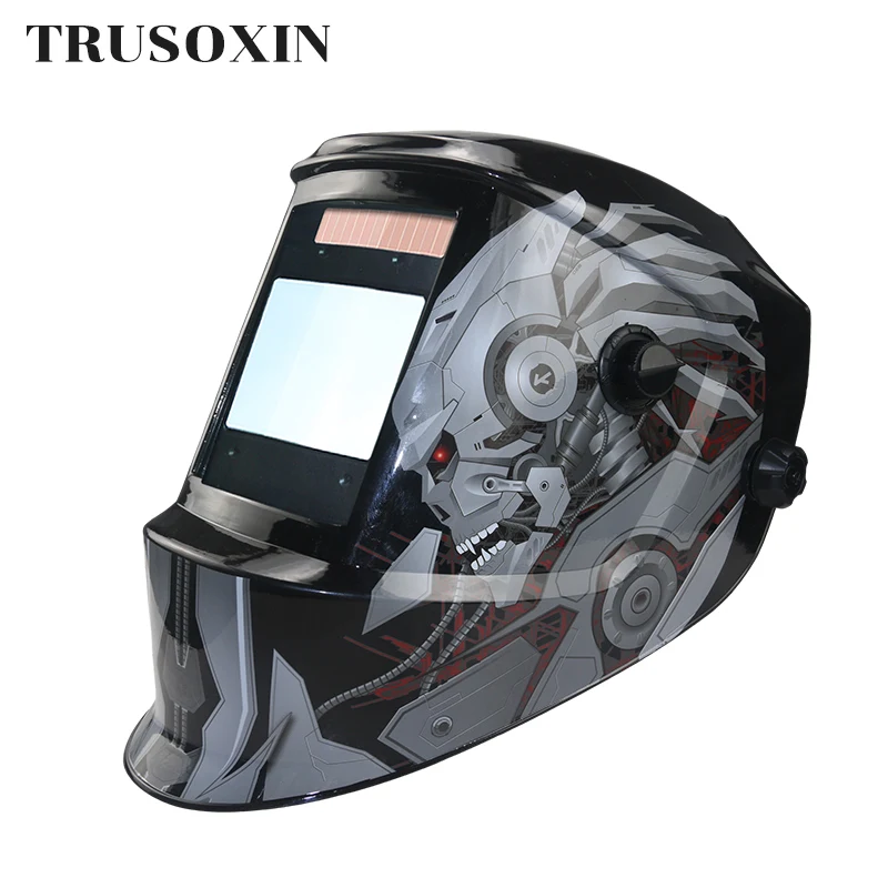 

New Big 4 arc sensor DIN5-DIN13 Solar Auto Dimming TIG MIG MMA Grinding True color welding mask/Welder cap/Welder glasses PC cov