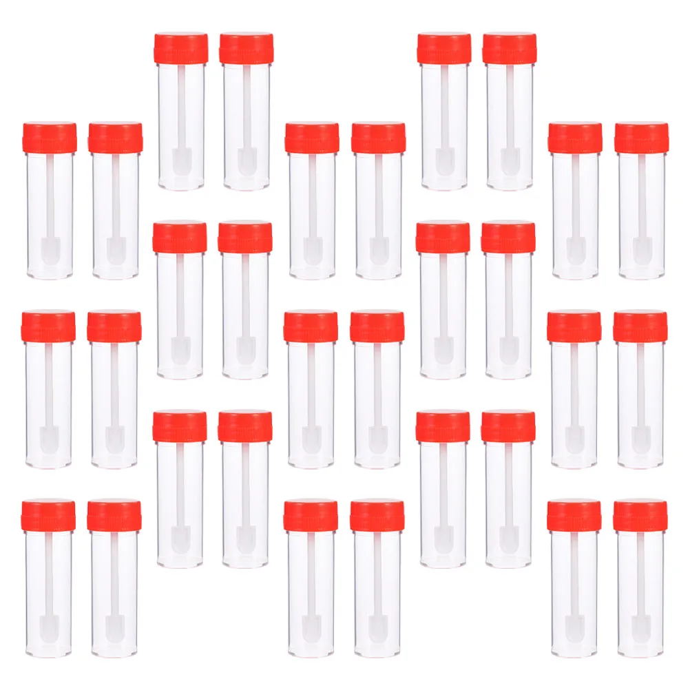 

30Pcs Urine Cups Specimen Collection Cups Leak Proof Sealed Lids Plastic Transparent Containers for Urine Feces