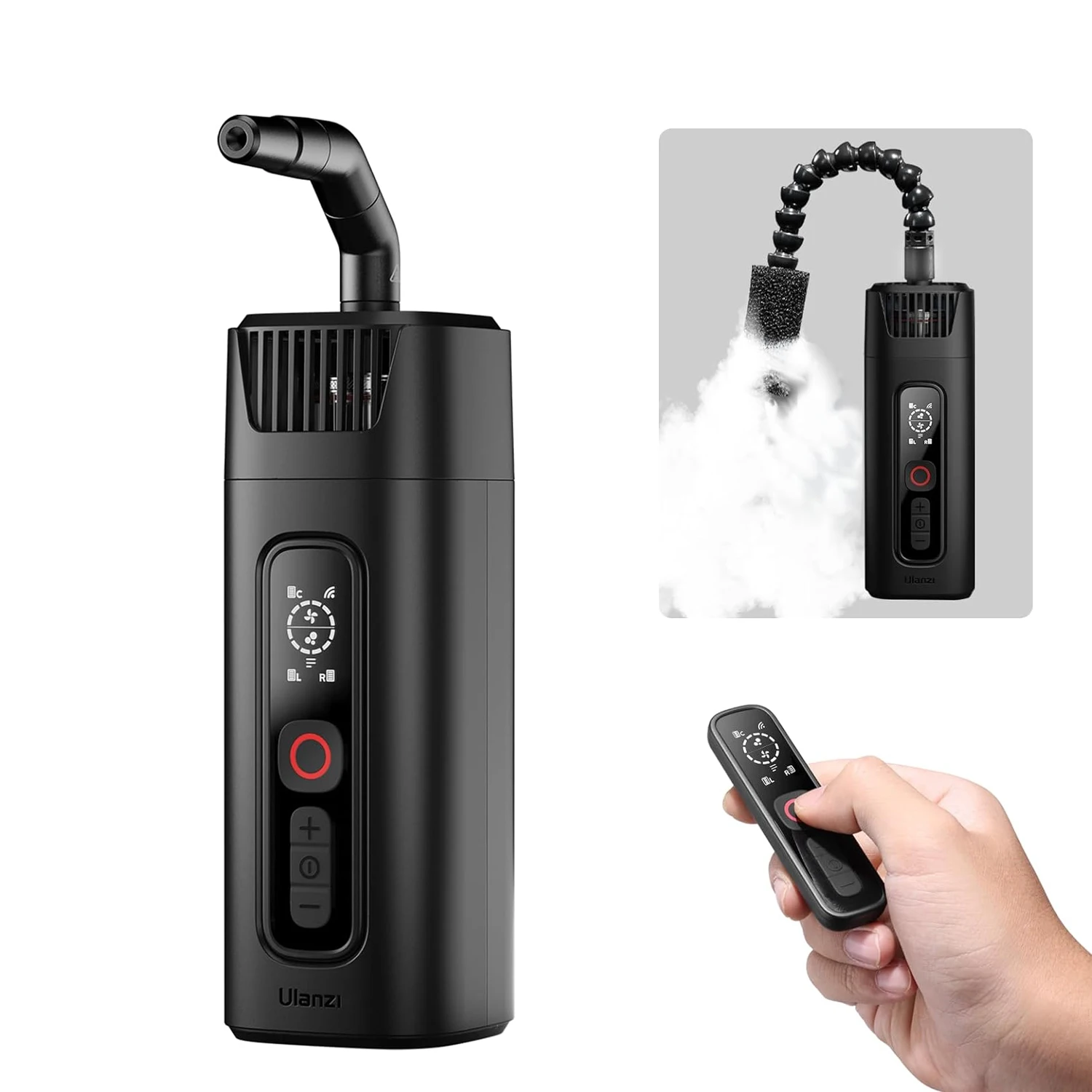 Ulanzi FM01 Portable Smoke Handheld Fog Machine Battery Powered FILMOG Ace Portable with Remote Control Fogger for Videography