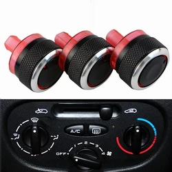 3PCS Car Air Conditioning Heat Control Switch Button Knob for Peugeot 206 207 2006-2011 for Citroen C2 2007-2011 Parts