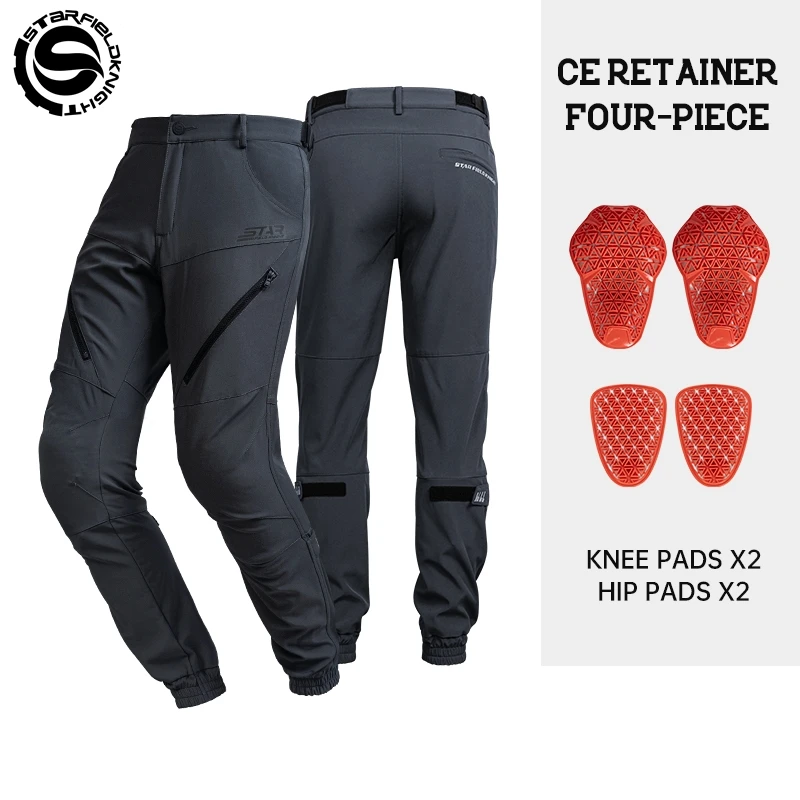 

Star Field Knight New Motorcycle Cycling Pants Summer Breathable Men's Riding Trousers With CE Protective Equipment Accessories