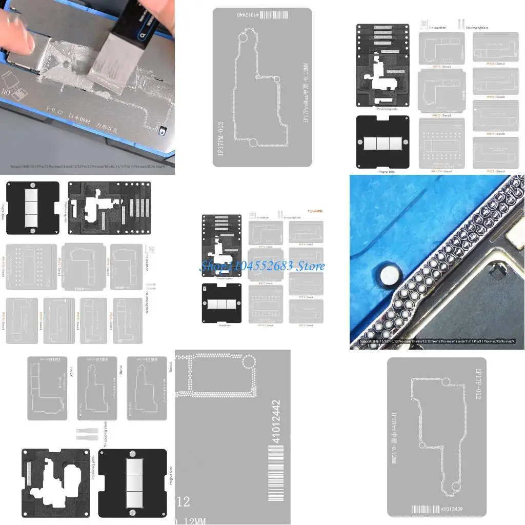 

Y6GD High Accuracy Steel Mesh Alignment Tool IPX17 Middle Layer For 17Air/17Pro/17ProMax Reballing Station Professional