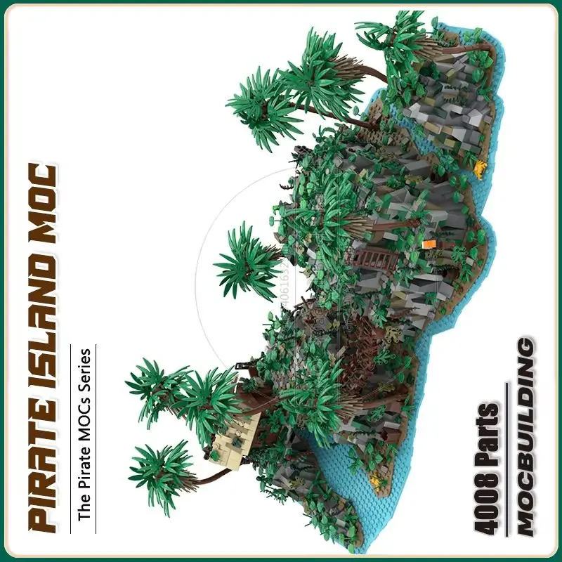 

Famous Movie Pirate Island Moc Building Bricks Wealth Model Technology Modular Blocks Gifts Christmas Toys DIY Assembly Sets