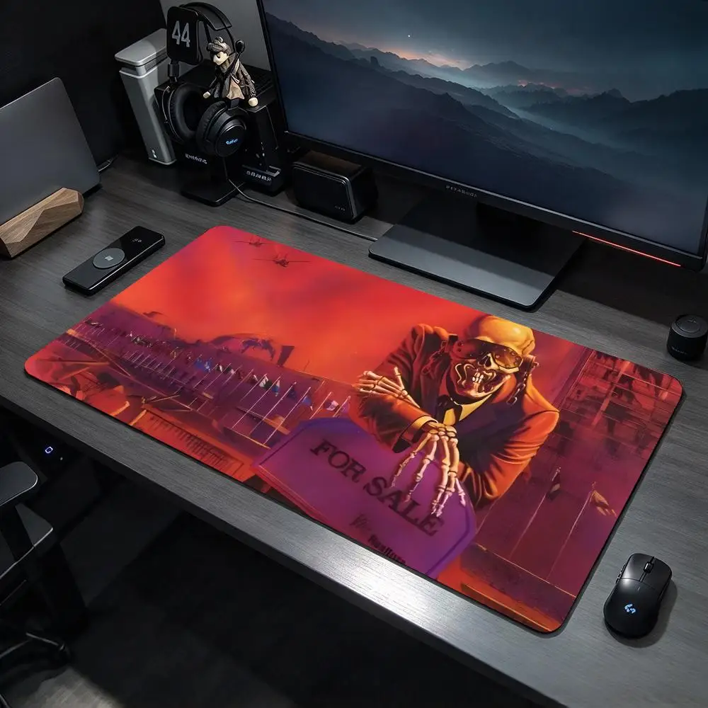 Thrash Band M-Megadeth Mouse Pad Large Gaming Mousepad Desk Mat Non Slip Bottom Featuring Stitched Edges
