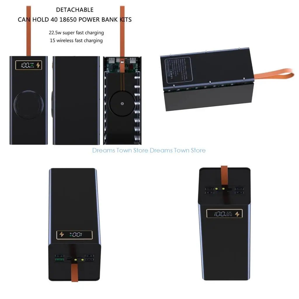 

HX6A DIY Power Case Box для батарей 18650 с цифровым дисплеем мощности в реальном времени