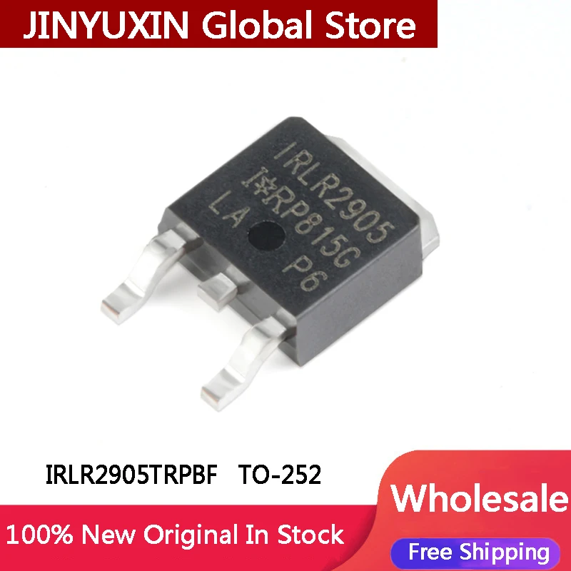 10-100Pcs New Original IRLR2905TRPBF IRLR2905 2905 TO-252-3 N Channel 55V 42A IC Chip Stock Wholesale Free Shipping