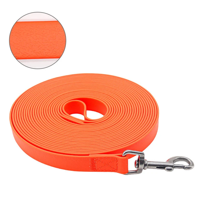 Correa de tracción para entrenamiento de mascotas, cuerda de PVC de 5m x 15mm de largo, impermeable, antiincrustante y resistente a los tirones