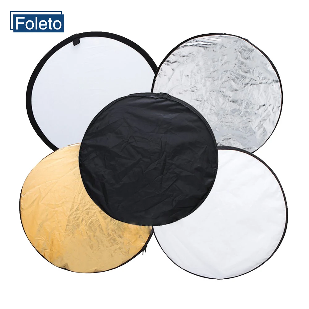 Foleto Round Shape Folding Light Diffuser Studio Strobe Head Monolight Outdoor Photo Disc Diffuers24 