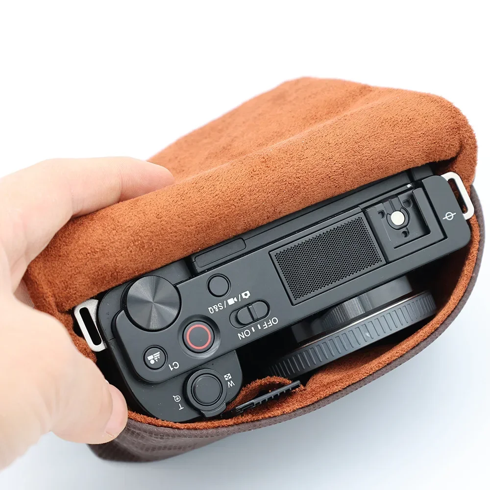 Camera Storage Bag Portable Camera Bag Case Storage Pouch Inner 11*7*4cm for Sony ZV1 ZVE10 LX10 RX100 Body for Canon G7X III