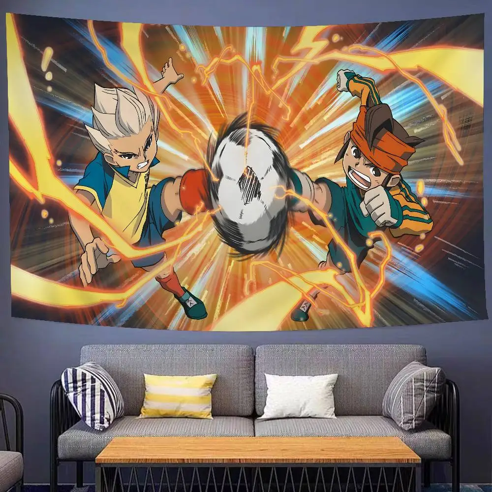 Inazuma Eleven Anime Wandteppich, Science-Fiction-Kunst, Zimmerdekoration, Günstiger Hippie-Wandbehang