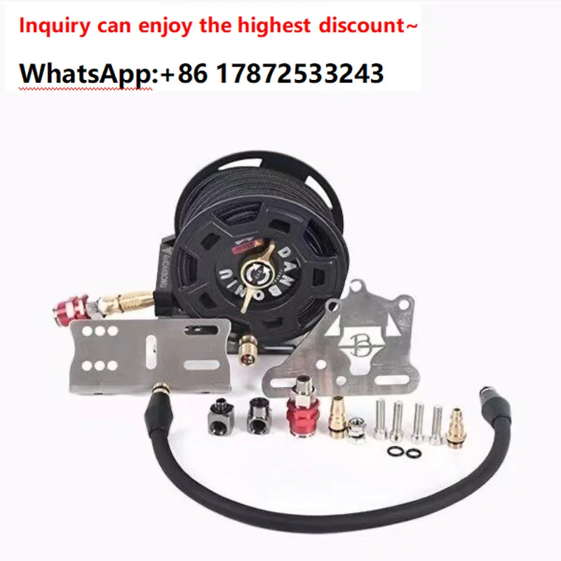 Belt Type Automatic Retraction Air Hose Reel All-Terrain Air Pump Tube Storage Organizer