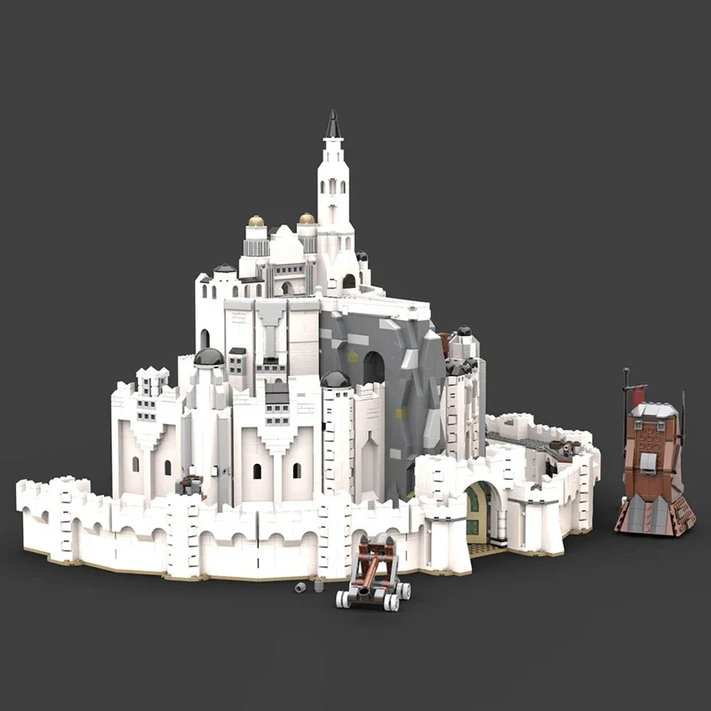 Magic Rings Model Moc Building Bricks The White City Model Technology Block Toy Famous Scene DIY Assembly Christmas Holiday Gift