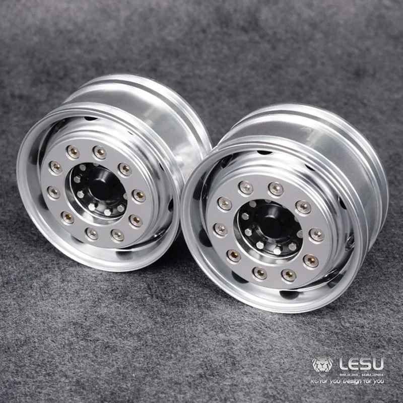 

Front Wheel Metal Hub A1 For 1/14 LESU Model Axle RC Tractors Truck Hex Brake Outdoor Toys TH10240