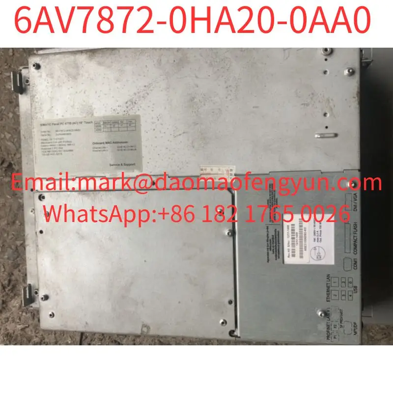 6AV7872-0HA20-0AA0 Used Tested OK In Good Condition SIMATIC Panel PC 677B 2x10/100/1000 Mbit/s Ethernet