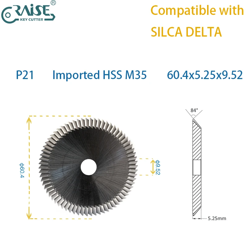 RAISE Cutter P21 P21W Kompatibel mit SILCA P21 P21W SILCA DELTA Schlüsselmaschine – Detail 1