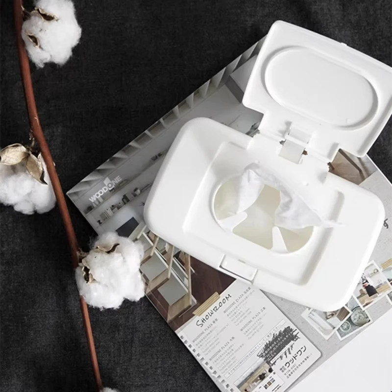 Wet Tissue Box Wipes Dispenser Portable Wipes Napkin Storage Box Holder Container