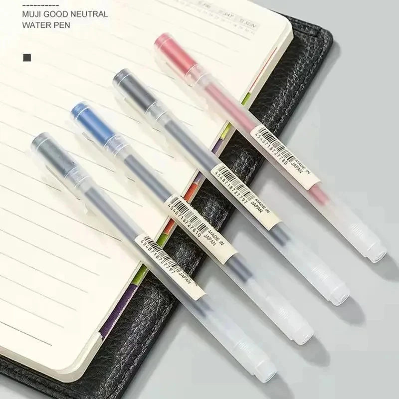 3Pcs Gel Pen Japan Style 0.38mm/0.5mm Black/Blue/Red/Dark Blue Ink Gel Pen 4 Color Business School Stationery Special Offer Set image 6