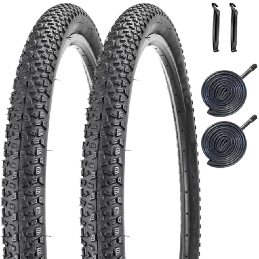 

Pack Bike Tire 4 6 7.5 7.5 Inch Folding Replacement Bike Tire with Tire Levers Foldable Bead Wire Bicycle Tire for Mountain Bik