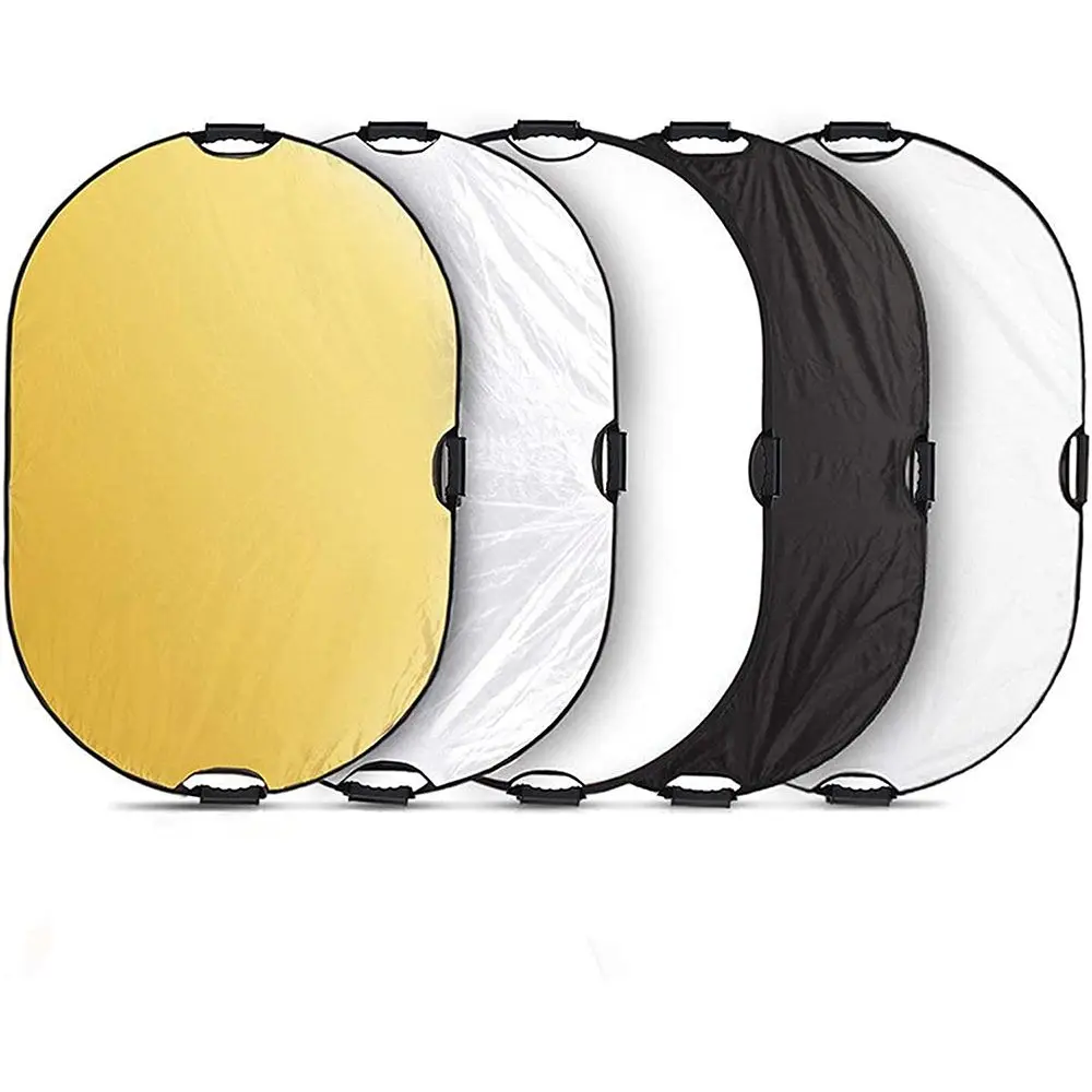 100x150cm Multi-Disc 5 in 1 Photo Studio Light Diffuser Photography Reflector Collapsible