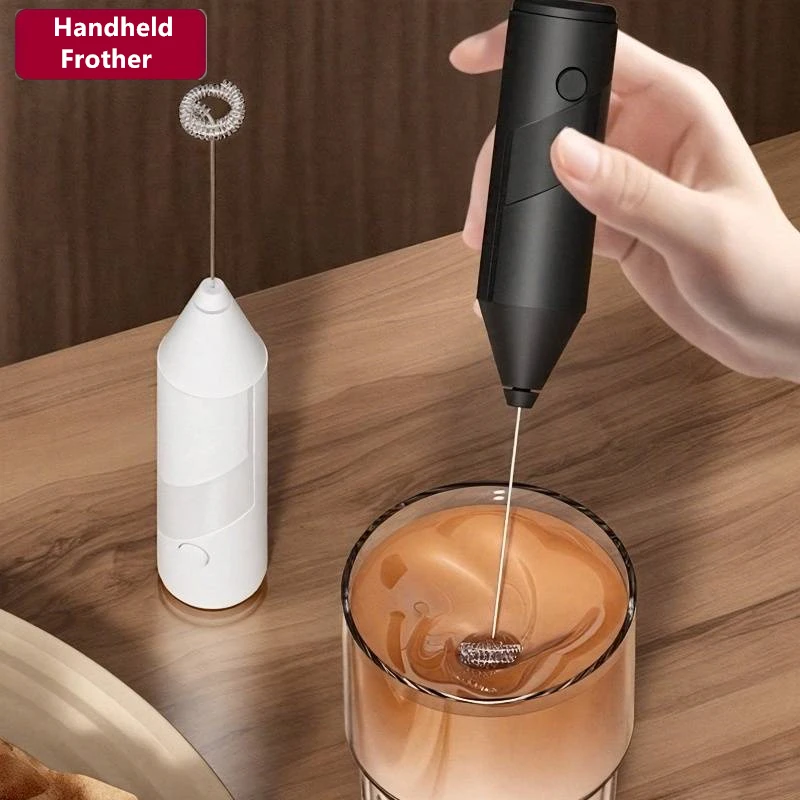 Handheld Electric Egg Beater Foamer Mini Battery Powered Milk Frother Coffee Drink Mixer Milk Foamer Kitchen Tools
