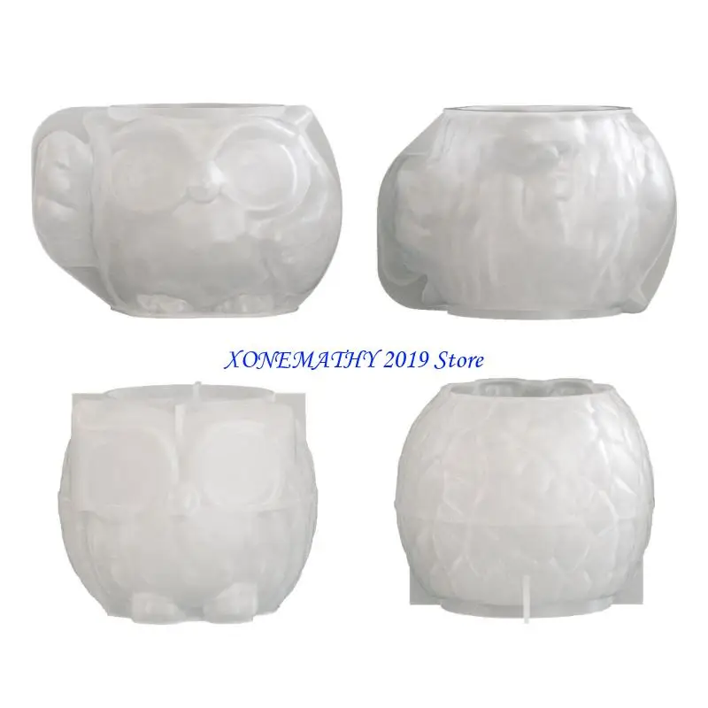 

F42F Cup Mould Decorative Silicone Owl Mold For Handmade Resin Gifts Jewelry Dishes And Craft Supplies