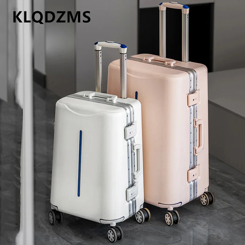 KLQDZMS Men's Suitcase ABS+PC Boarding Box Women's Trolley Case 20