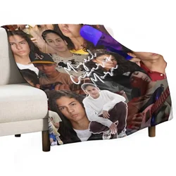 Miguel Cazarez Mora Seamless Collage with Signature - 2 Throw Blanket Furrys sofa bed Shaggy Decorative Sofas Blankets