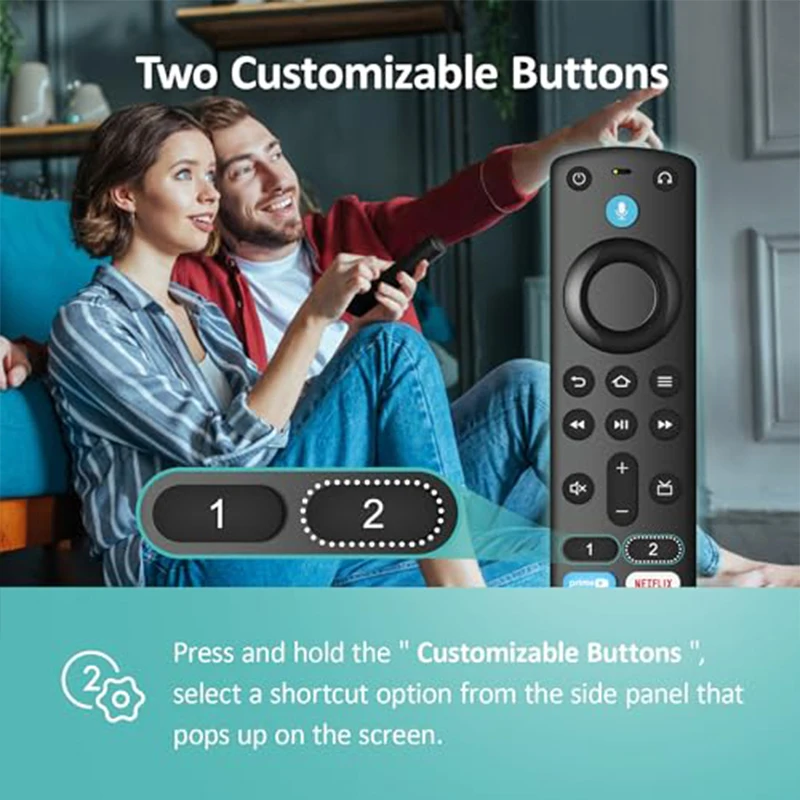 Voice Remote Control 3rd Gen Pro Plus for Smart TV Cube Stick Lite fit for TV Stick 4K Max Smart TVs Remote Control