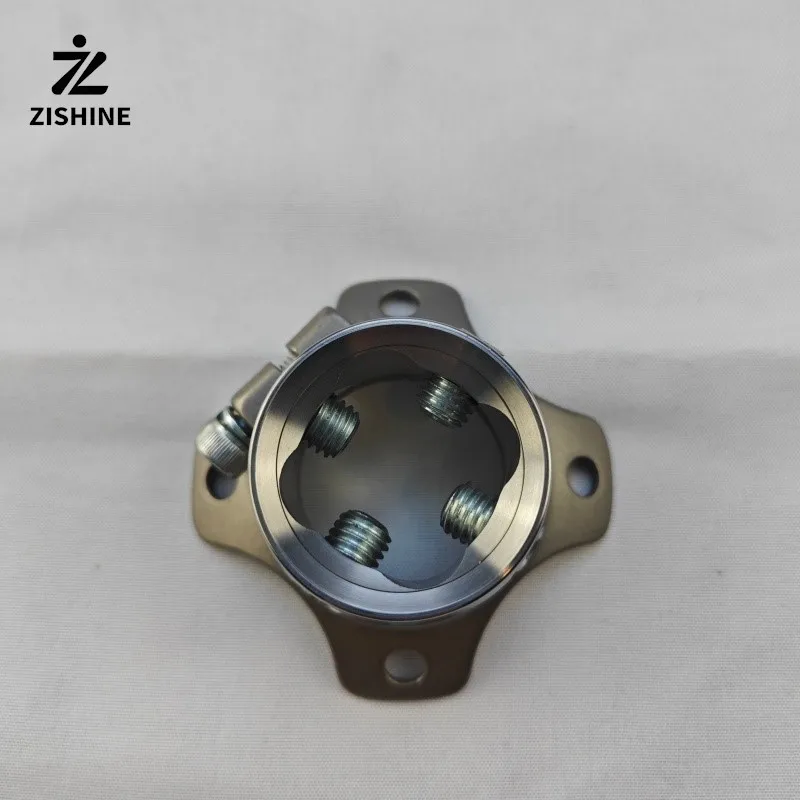 Rotatable Female Four Jaws Plate & Standard Adapter for Prosthetic Socket Adjustable 4-Prong Connector Titanium/Stainless Steel