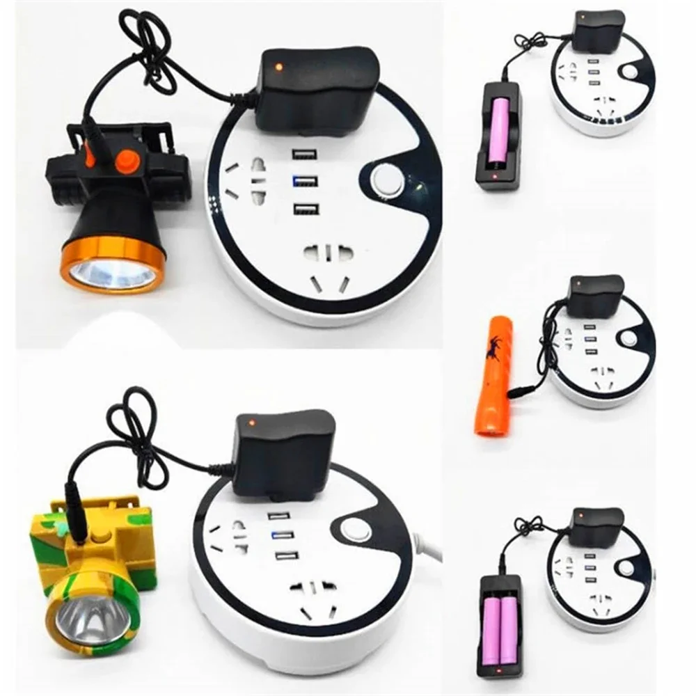 DC 4.2V 500mA 3.5mm Smart Charger EU US Plug 18650 Rechargeable Battery Travel Charger Power Adapter For Led Flashlight Torch image 4