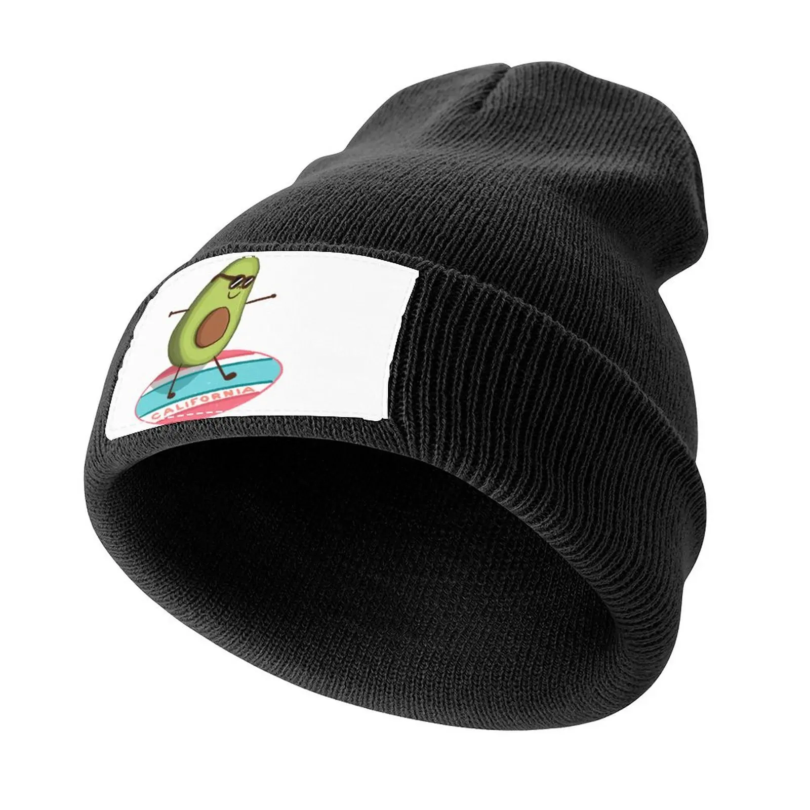 

California Avocado Surfing Knitted Cap Icon Thermal Visor Trucker Cap black Trucker Hats For Men Women's