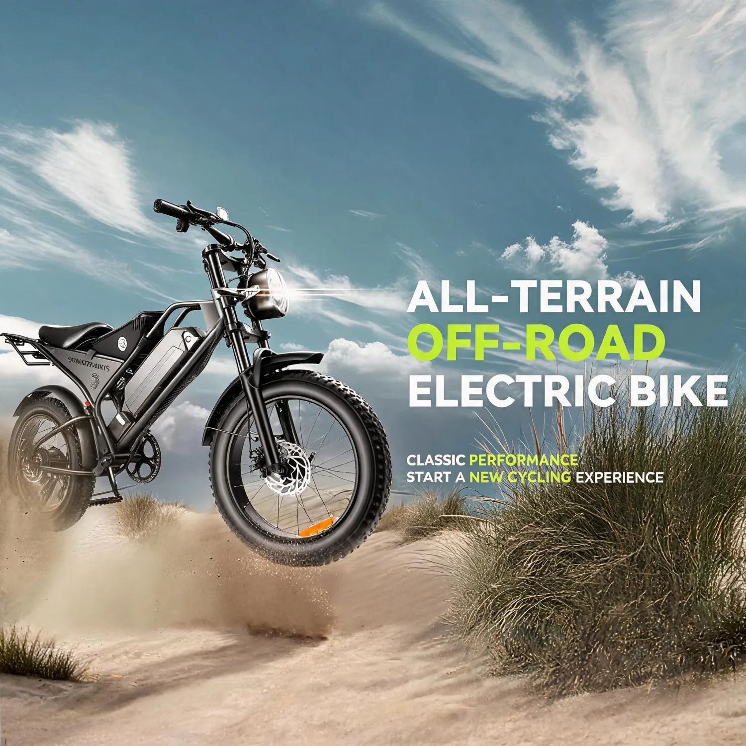 Adults Outdoor Fat Tire Electric Bike,20 Inch 1000W Brushless Motor,48V 18.2Ah Max 78 Miles Range,Shimano 7‑Speed Drivetrain,NFC Keyless,Hydraulic Disc Brakes,Steel Suspension Fork,USA Local Stock 1‑5 Day Arrival