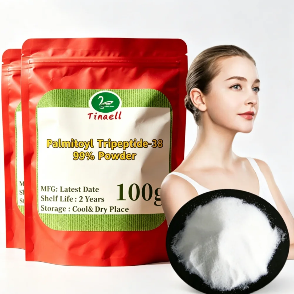 High quality Palmitoyl Tripeptide-38 Powder，Anti Aging and Wrinkle Removing, Cosmetics Raw，hot sell