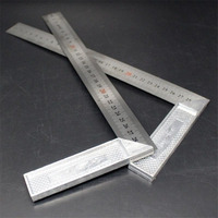 250/300mm Aluminum Handle with Stainless Steel Scale Right Measuring Angle Square Ruler