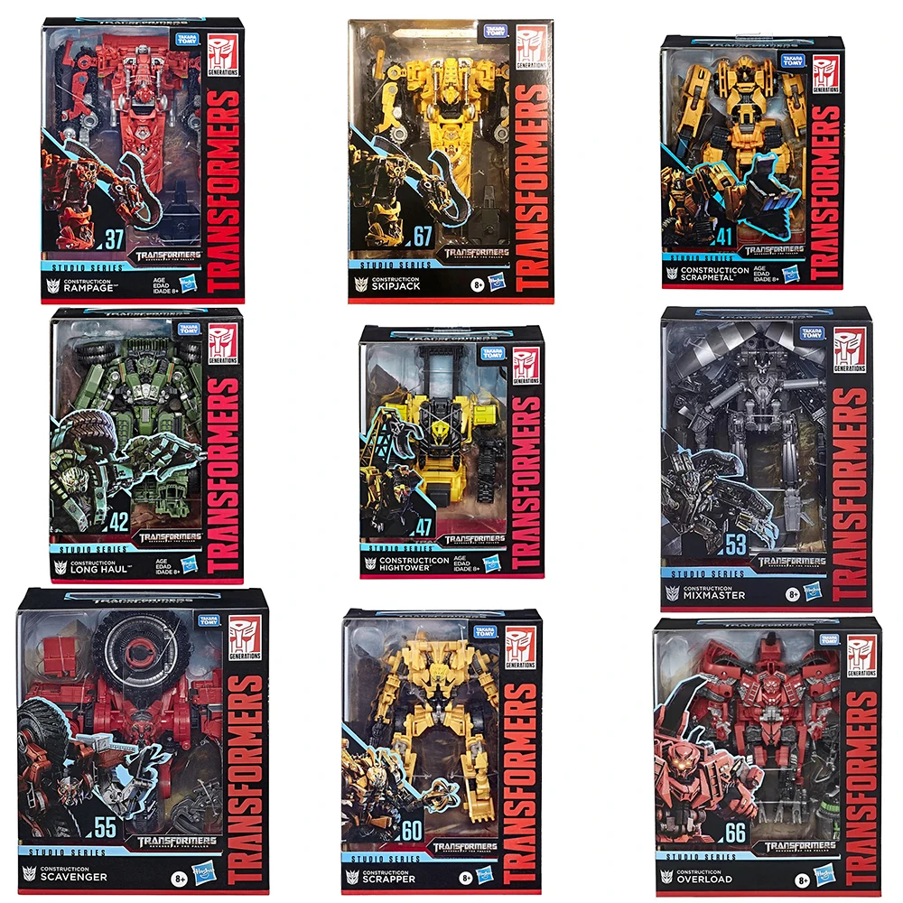 

[In-Stock] Hasbro Transformers Studio Series Constructions Rampage, Skipjack, Scrapmetal, Long Haul, Hightower, and Mixmaster