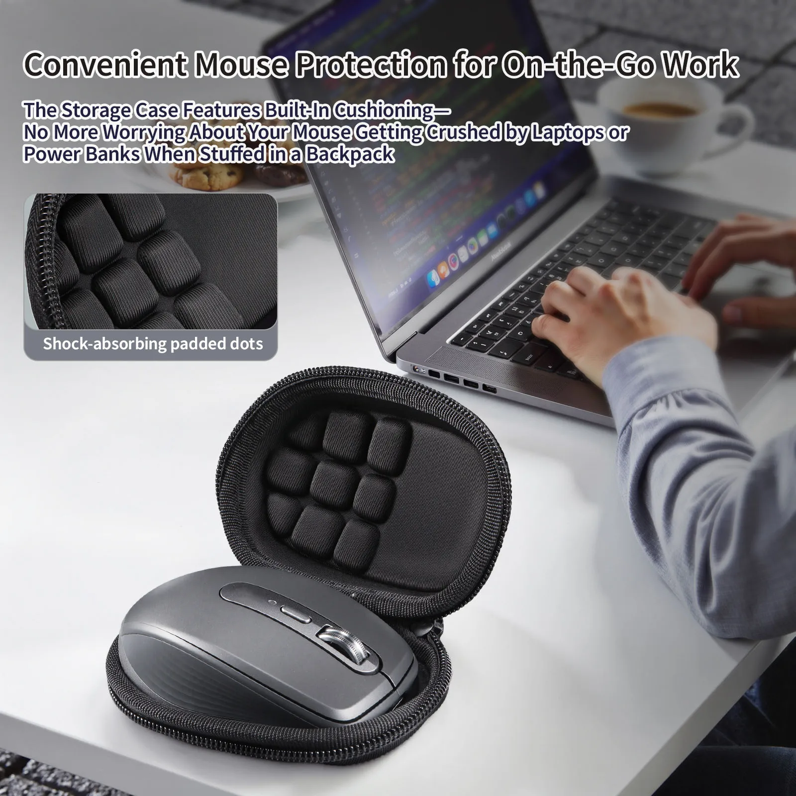 Hard Shell Case for Logitech MX Anywhere 3s Gaming Mouse Carrying Bag Protective Shockproof Mice Pouch Travel Organizer Box