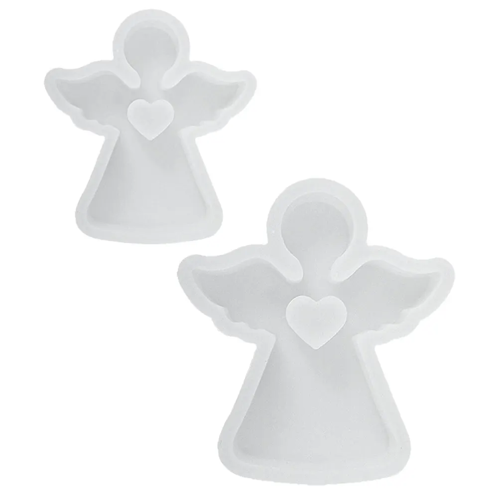 

2pcs Angel Silicone Making Mold For Scented Candles Diy Crafts Decor Wax Molds Easy Demould Durable Angel Shaped Handmade